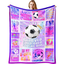 Fotbalová deka Dárky pro chlapce a muže Fotbalová deka Fotbalové věci Dárky pro fotbalové týmy Zboží pro fotbalisty Trenér 50"x40"
