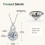 Κολιέ Moissanite Infinity για γυναίκες, D Color VVS1, ασήμι 925 – Δώρο για μαμά/σύζυγο, 2