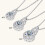 Κολιέ Moissanite Infinity για γυναίκες, D Color VVS1, ασήμι 925 – Δώρο για μαμά/σύζυγο, 3