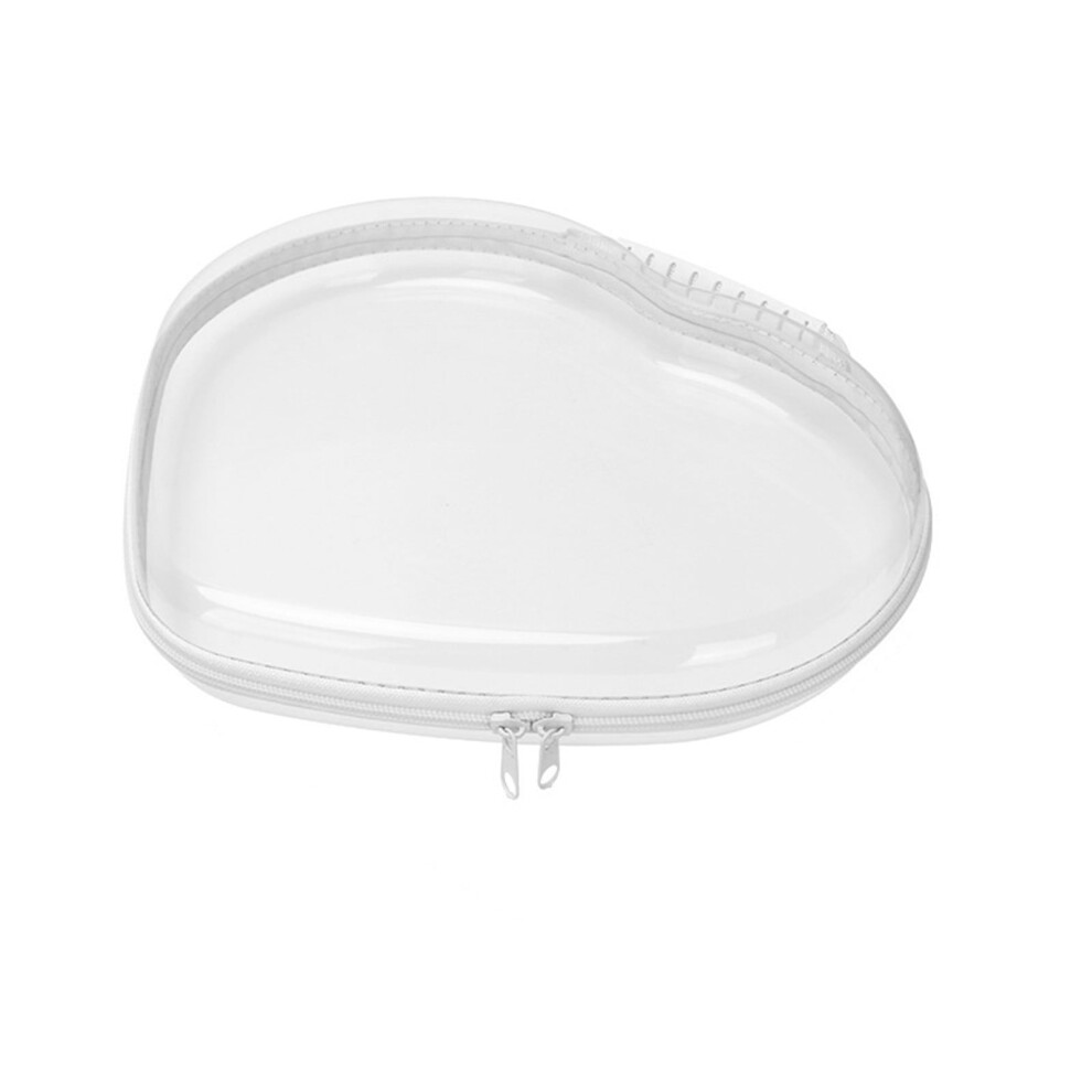 Heart-Shaped Clear PVC Makeup Bag â S/M/L