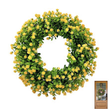 Artificial Floral Wreath 38 cm Indoor Outdoor