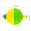 Μικρά Bobber για Ψάρεμα, 10 Pack Snap-On Bobbers Ψαρέματος, EVA Foam Oval Shape Push Buoy, Είδη Ψαρέματος για 2