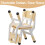 Ensemble de 2 chaises pour enfants – Hauteur réglable, imperméables et 5
