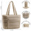 Bolsa tote puffer feminina grande e leve, acolchoada. 1