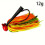 2pc12g/16g Spinner Ψάρεμα Lure, Chatterbait Weedless, Ποδοσφαιρικό Πλάνο, Πλάνο με Κεφαλή για Λαβράκι, 2