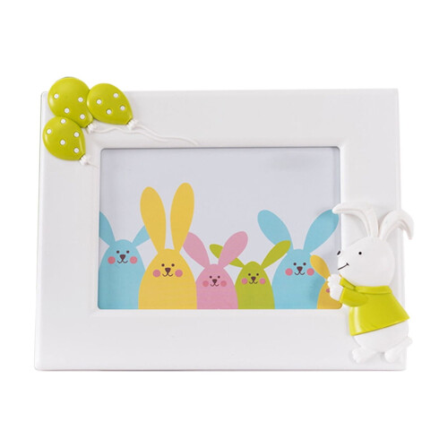 Osterhase 18 cm Bilderrahmen-Dekoration 1