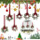 Mini Christmas Wreaths Artificial Pine with Red Bow 6PC 5