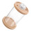 Aquário de vidro com LED e base de madeira de pinho 1