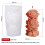 3D-ros pelare ljus silikonform 1