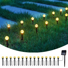 Upgrade Solar Tuinverlichting – Waterdichte LED-lichtslinger voor gazon, tuin, pad, terras en tuindecoratie