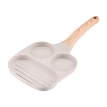 Maifan Stone Non-Stick Mini Omelette Pan, 3-Size Hamburger & Breakfast Frying Pan, Thickened Deep Flat Bottom, Induction Cooker Compatible