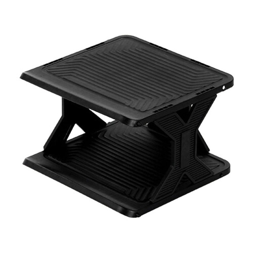 Vertical Shoe Rack Black 2-Tier Stackable 2