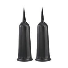 Witspace Cemetery Vases with Spikes – Drainable Plastic Grave Flowers Holder for Headstone, Memorial Day & Outdoor Garden Decor, Compatible with
