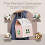 Κουτί δώρου Enchanted Christmas Cottage, 7,09x14,96", σε σχήμα σπιτιού, με λαβή – Συσκευασία δώρων 5