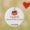 Ornament Hooks Red Glitter Love Hearts 100 pcs 7