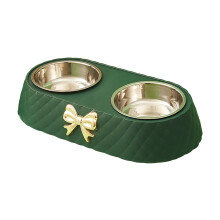 Gamelles pour chiens et chats, gamelle décorative sans nœud, gamelles amovibles pour nourriture et eau pour petits chiens, chats et chiots.