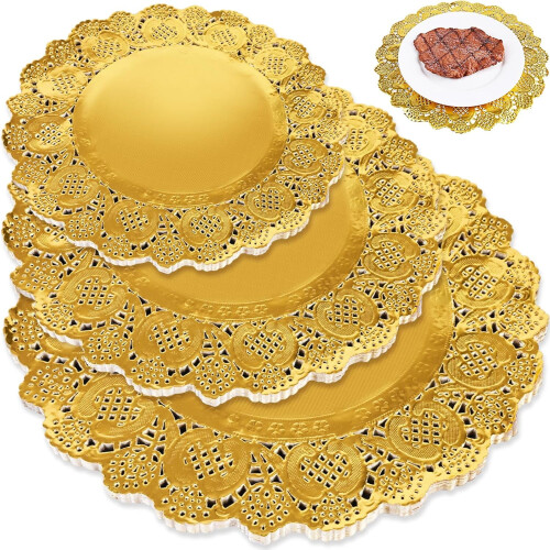 Paper Doilies Round Lace Placemats 108 pcs
