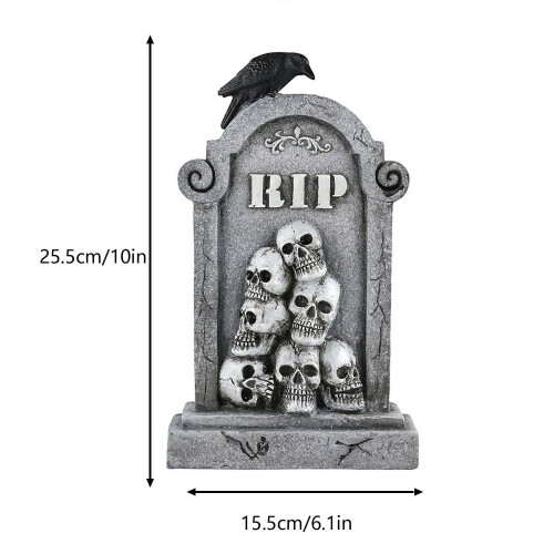 Halloween gravsten ornament harpiks 10 tommer 1