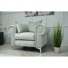 (Armchair, Cream Velvet) Luxury  1 2 3 Seater Sofa Imperial Sofa 3+2 Set Corner Sofa Velvet Couch Armchair SETTEE