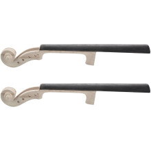 2X 4/4 Size Maple Violin Neck Ebony Fingerboard Violin DIY Kit with Hand Carved Scroll