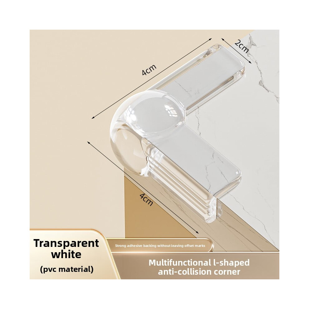 Transparent Airbag Table Corner Protectors (4 pcs) – Soft Silicone Anti-Collision Covers for Kids, Compatible with All Tables