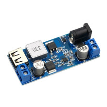 DC-DC 24V/12V naar 5V 5A step-down voeding buck-converter ter vervanging van de LM2596S instelbare USB step-down laadmodule voor telefoons