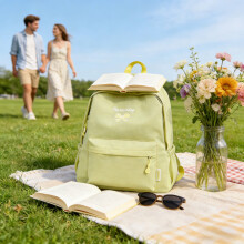 3 Pcs Macaron Backpack with Bow Ties, Stylish Cute Daypack for Outings, Lightweight Durable Rucksack, Fashionable Shoulder Bag for Teens