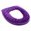 Coussin de siège de toilette violet doux et épais lavable avec fermeture éclair 2