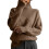 Damen-Strickpullover, langärmelig, Oversize-Rundhalsausschnitt 1