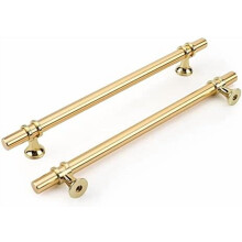 Cabinet Handles Gold 8-inch Center-to-Center 2-Pack