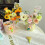 Miniatyrrund blomlåda för bröllopsbordsdekoration 4