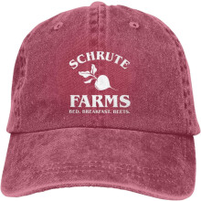 Chapeau de cowboy noir HILLBACK Schrute Farms Bed and Breakfast Betteraves pour hommes et femmes, casquette de baseball lavée et ajustable