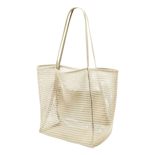 Μεγάλη τσάντα Tote από mesh για καθημερινή χρήση, ελαφριά, αναπνεύσιμη, ανοιχτή