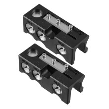 Biljartaccessoires, pooltafelbenodigdheden, zwarte aluminium keu-houder (2 sets) en lichtgewicht