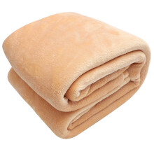 Egyszínű flanel takaró, kényelmes, khaki színű, 1 db