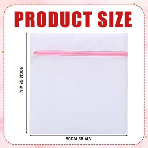 Sac de rufe din plasă extra mare, 99x99 cm 2
