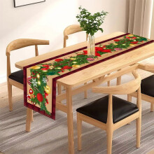 Bohemian Wrinkled Christmas Tablecloth Rectangular