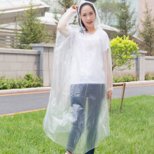 Disposable Emergency Rain Coat, For Hiking Camping Outdoor Activities, Hooded Design With Multiple Sizes, Portable Lightweight For Easy Carrying