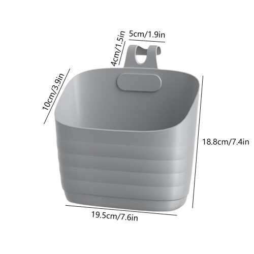 Wall-Mounted Multi-Layer Storage Box, Stackable Bathroom & Kitchen Organizer, No-Drill Hanging Bin for Toiletries – Space Saving 2