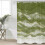 Αδιάβροχη κουρτίνα μπάνιου Sage Green 36x72 ίντσες 5