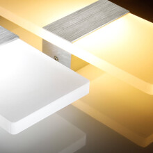 Applique murale LED (1 pièce) pour chambre ou couloir, lumière chaude, 30 x 11 x 6 cm