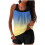 Women's high-waisted swimsuit set gradient racerback top 2