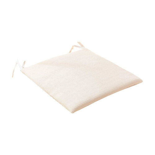 Cuscino per sedia beige spesso antiscivolo con lacci, 1 pezzo 2