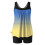 Women's high-waisted swimsuit set gradient racerback top 4