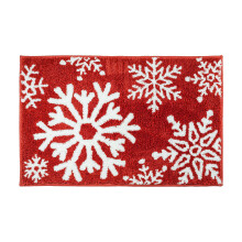 Tapis de Noël d'extérieur, tapis de sol à carreaux de Noël, 91 x 61 cm, compatible avec la décoration intérieure des fêtes et de l'hiver
