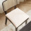 Cuscino per sedia beige spesso antiscivolo con lacci, 1 pezzo 2