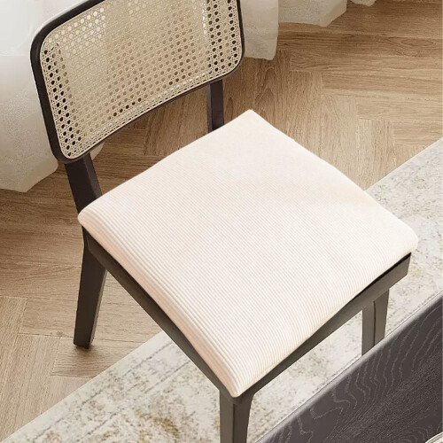 Cuscino per sedia beige spesso antiscivolo con lacci, 1 pezzo 1