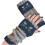 Strickhandschuhe ohne Finger, Patchwork-Stickerei mit Katzenmotiv 5
