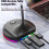 USB Desktop Microphone PC Computer Microphone Adjustable Studio Microphone with LED Lighting Gaming Chatting Online Class 5