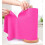 Rollo de paños de limpieza de microfibra rosa intenso, 20 hojas 1